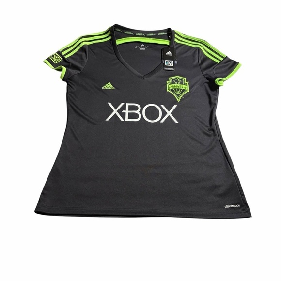 adidas Tops - Adidas | Seattle Sounders FC “Pitch" Black Jersey | Women’s XL | MLS Soccer